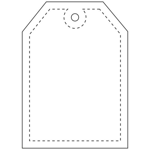 RFX™ reflective odblaskowa zawieszka z PVC, identyfikator Biały 1PR10601 (3)