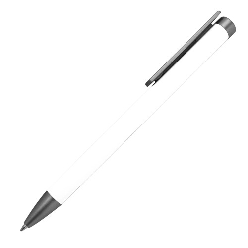 Długopis aluminiowy z dużym klipsem SOUTHAMPTON Biały 556006 (1)