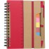 Zestaw do notatek, notatnik, długopis, linijka, karteczki samoprzylepne czerwony V2991-05 (5) thumbnail