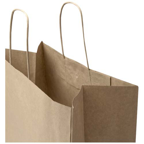 Kraft torba papierowa 80–90 g/m2 ze skręcanymi uchwytami — 32 x 17 x 39 cm Kraftowy brąz 1PQ01006 (3)