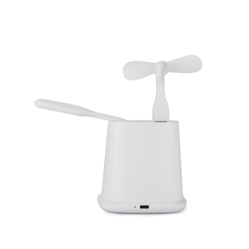 Przybornik z ładowarką indukcyjną (5W) BERGO II Biały 09167-01 (4)