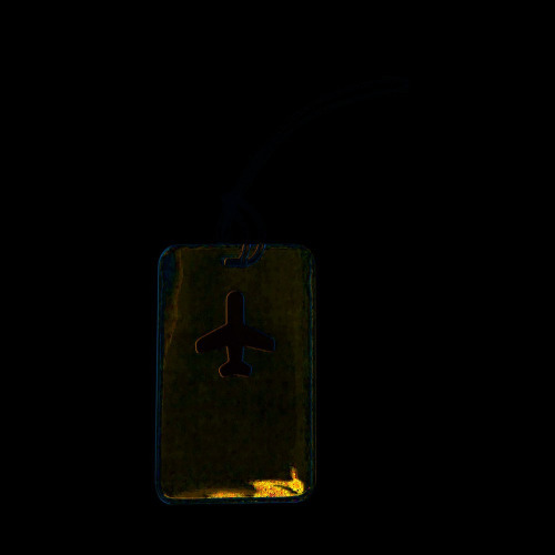 Zawieszka do bagażu Czarny V0542-03 