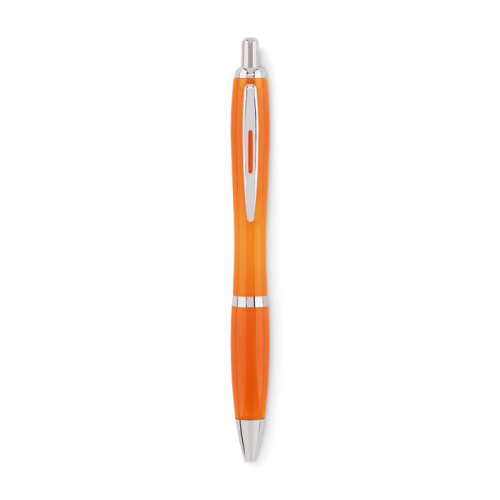 Długopis z RPET przezroczysty pomarańczowy MO6409-29 (2)