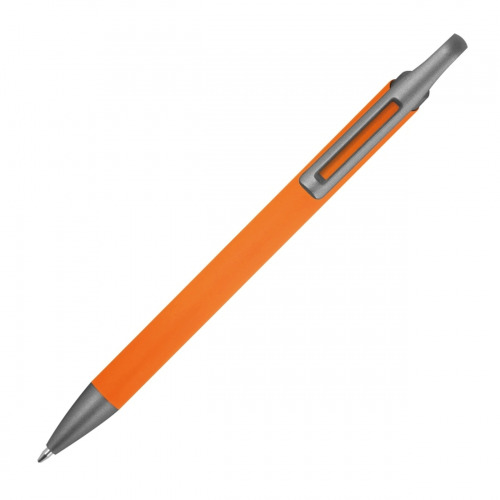 Długopis aluminiowy z recyklingu półżelowy KAROLINE Pomarańczowy 1444010 (2)