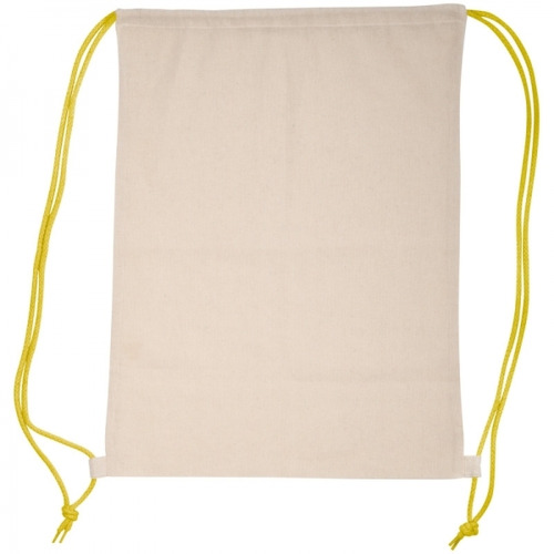 Worek sportowy bawełniany 140 g/m2 LONDONDERRY żółty 092008 (2)