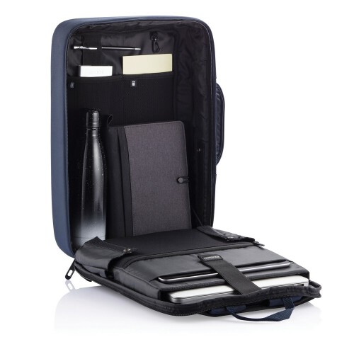 Bobby Bizz, plecak na laptopa 15,6" i tablet 10", torba chroniąca przed kieszonkowcami niebieski V0995-11 (16)