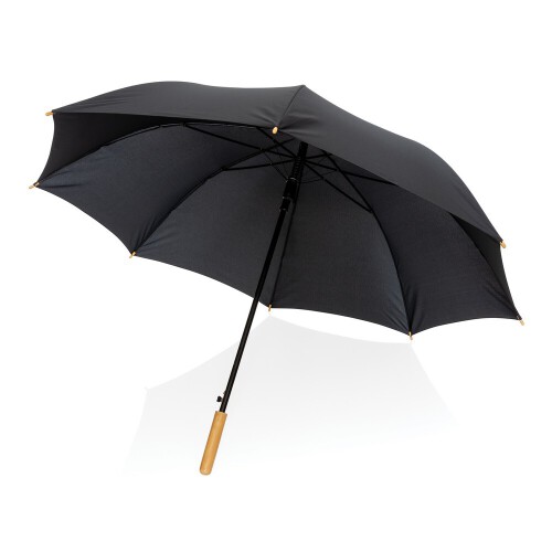Bambusowy parasol automatyczny 27" Impact AWARE rPET czarny P850.661 (3)