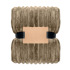 Polarowy koc w paski RPET Khaki MO3184-39 (1) thumbnail