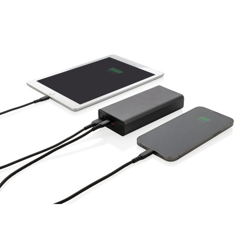 Power bank 20000 mAh Terra, aluminium z recyklingu Szary P322.632 (2)