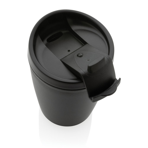 Kubek podróżny 300 ml z PP z recyklingu Czarny P433.081 (1)