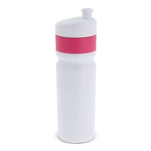 Bidon sportowy z obwódką  750ml Biały / różowy LT98786-N0176 (1)