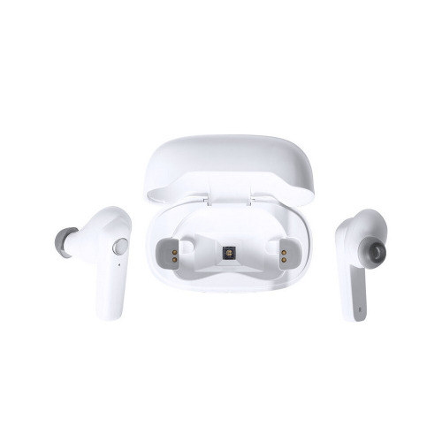 Bezprzewodowe słuchawki douszne w stacji ładującej ze sterylizacją UV-C Biały V0183-02 (3)