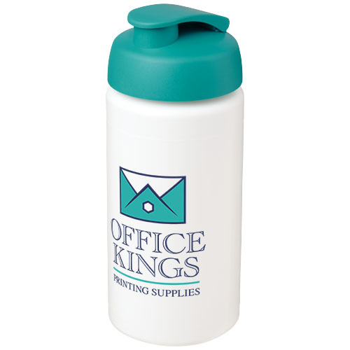 Bidon Baseline® Plus o pojemności 500 ml z wieczkiem zaciskowym i uchwytem Biały 21007205 (1)