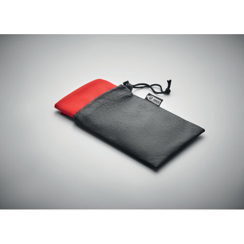 Ręcznik z etui, RPET czerwony MO9918-05 (3)
