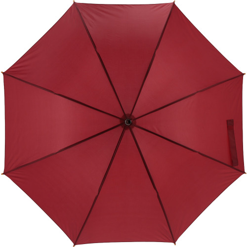 Parasol automatyczny drewniany Ø105 cm NANCY Bordowy 513102 (2)