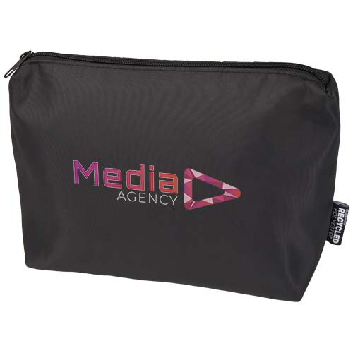 Trip Aware™, kosmetyczka podróżna wykonana z materiałów z recyklingu, 2 l Czarny 12076790 (1)