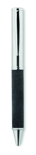 Metalowy długopis w tubie czarny MO9123-03 (3)