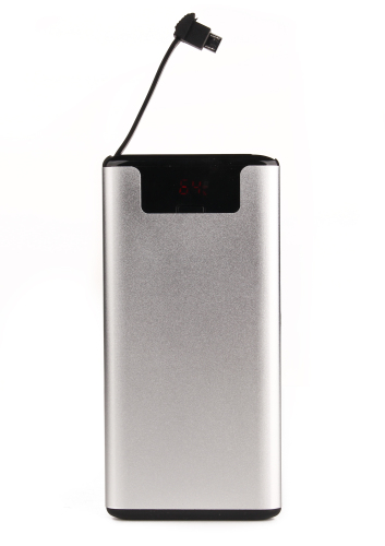 Power Bank z wbudowanym kablem micro USB/lightning Szary EG 024907 10000 (1)