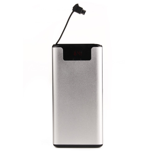 Power Bank z wbudowanym kablem micro USB/lightning Szary EG 024907 10000 (1)