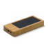 Powerbank bambusowy z panelem słonecznym 8000mAh Drewniany LT91276-N0093  thumbnail