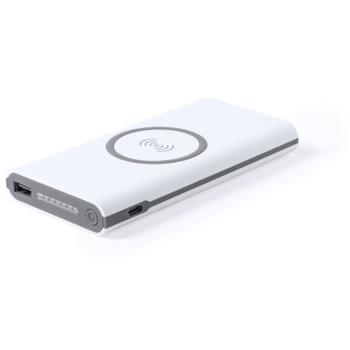 Bezprzewodowy power bank 6000 mAh Biały V3858-02 