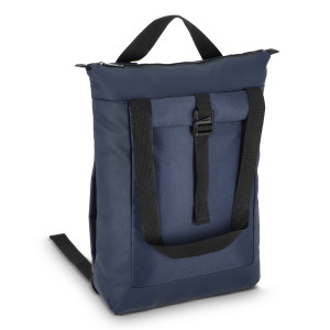 Plecak na laptopa rPET 600D Navi 36 x 40 x 10 cm Ciemnoniebieski