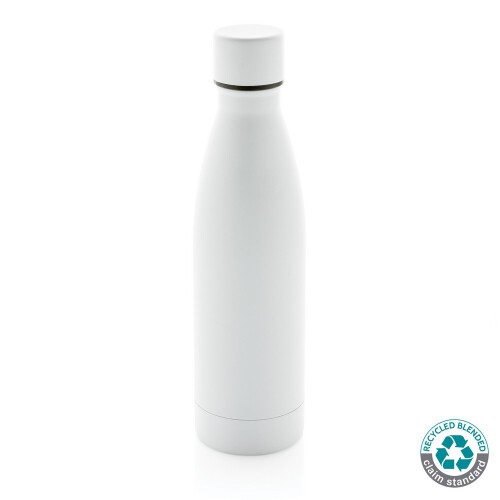 Próżniowa butelka sportowa 500 ml, stal nierdzewna z recyklingu white P433.273 