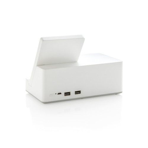 Ładowarka bezprzewodowa 5W, głośnik bezprzewodowy 3W Ontario Biały P308.873 (3)