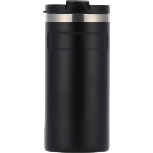 Kubek termiczny ze stali z recyklingu 450 ml SILVIO Czarny 8536503 (1)