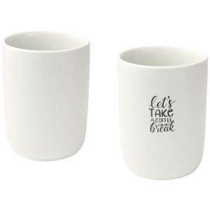 Male kubki ceramiczne o pojemności 350 ml - zestaw 2 sztuk