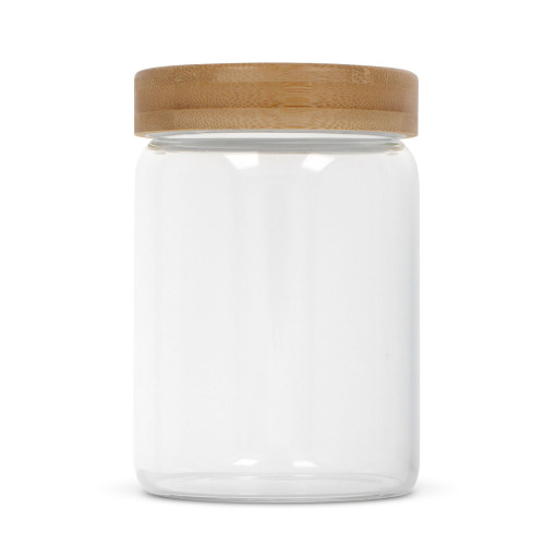 Szklany słoik z bambusową pokrywką 900ml Transparentny LT95432-N0004 (2)