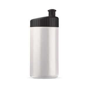 Bidon Sportowy Design 500ml Biały / czarny