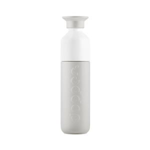 Butelka termiczna ze słomką Dopper Insulated (580 ml) - Blazing Black x Flip Straw - Black Szary