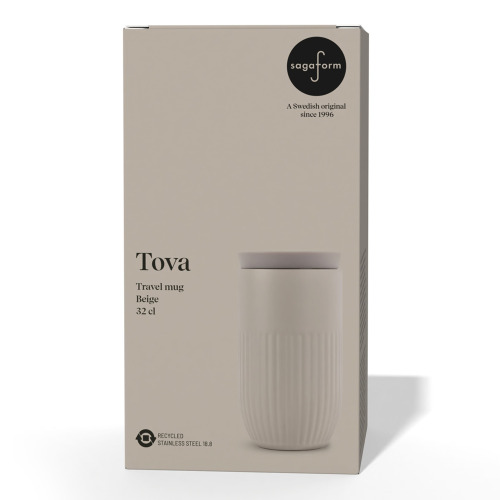Kubek izolowany Sagaform Tova, 320 ml, szczelny, można myć w zmywarce Beżowy LT52130-N0055 (2)