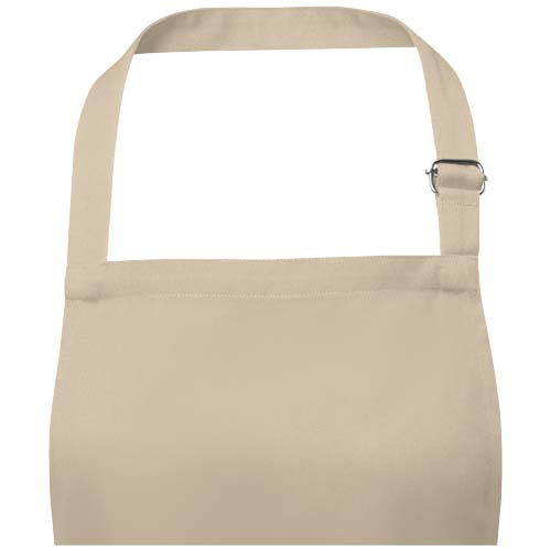 Andrea fartuch o gramaturze 240 g/m² z regulowanym paskiem na szyję Oatmeal 11333407 (3)