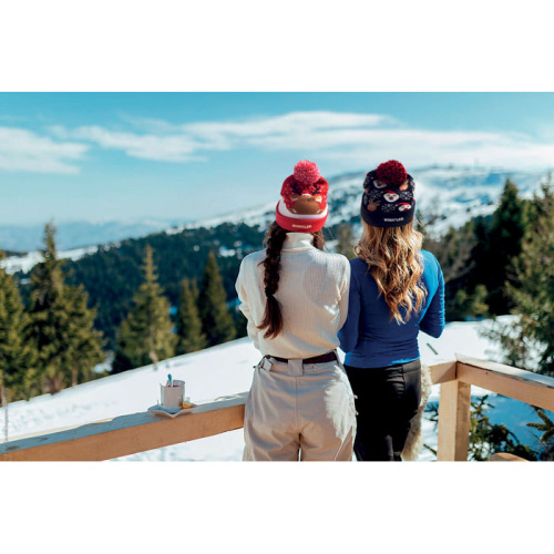 Świąteczna czapka dzianina LED Granatowy CX1539-04 (1)