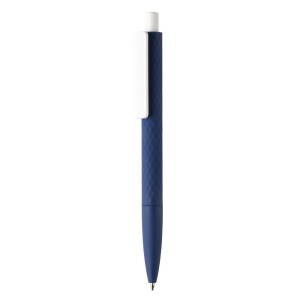 Długopis X3 z przyjemnym w dotyku wykończeniem granatowy