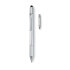 Długopis poziomica z linijką srebrny mat MO8679-16 (1) thumbnail