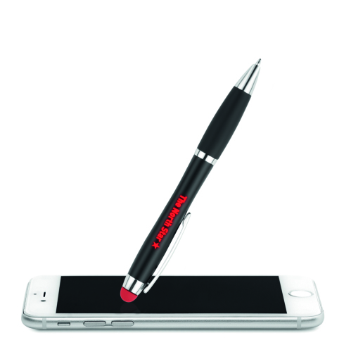 Długopis z podświetlanym logo czerwony MO9340-05 (4)