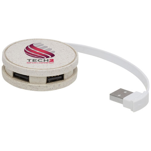 Kenzu koncentrator USB ze słomy pszennej Piasek pustyni 12430906 (1)