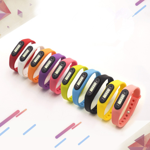 Krokomierz cyfrowy w formie bransoletki Wielokolorowy EG 0276MC (3)