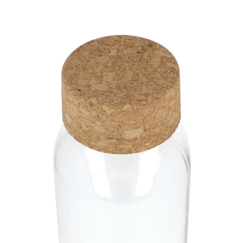 Szklana butelka z recyklingu z korkiem 500ml Transparentny LT98870-N0004 (1)