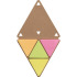 Zestaw do notatek "trójkąt", karteczki samoprzylepne brązowy V2985-16 (6) thumbnail