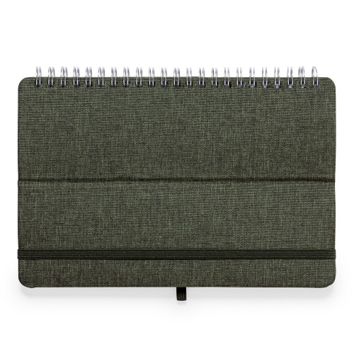 Notatnik RPET ok. A5, stojak na telefon, stojak na tablet Zielony V0594-06 