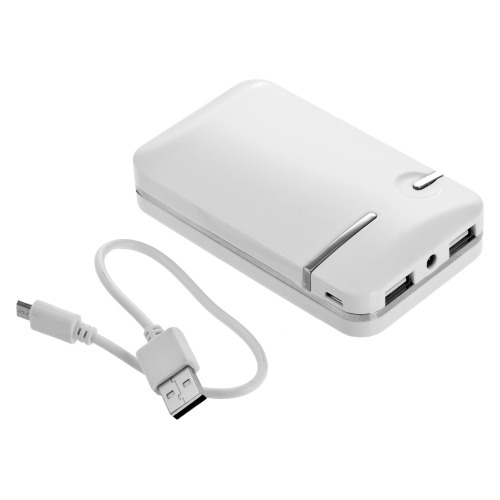 Power bank 7800 mAh, lampka LED Biały V3387-02 (2)
