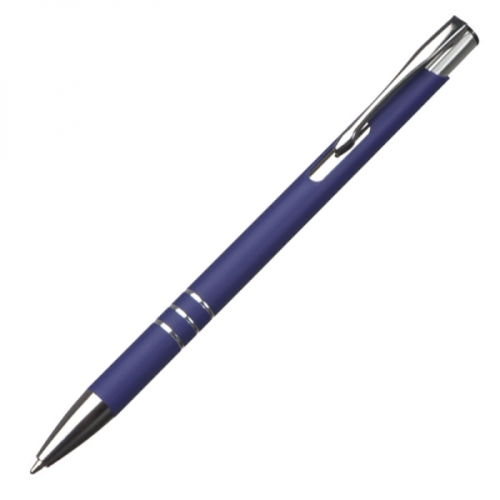 Długopis metalowy soft touch NEW JERSEY niebieski 055504 (1)