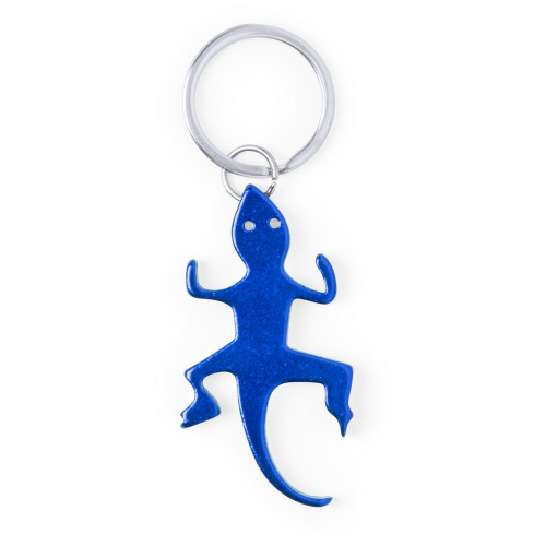 Brelok do kluczy, otwieracz do butelek "jaszczurka" Niebieski V0619-11 