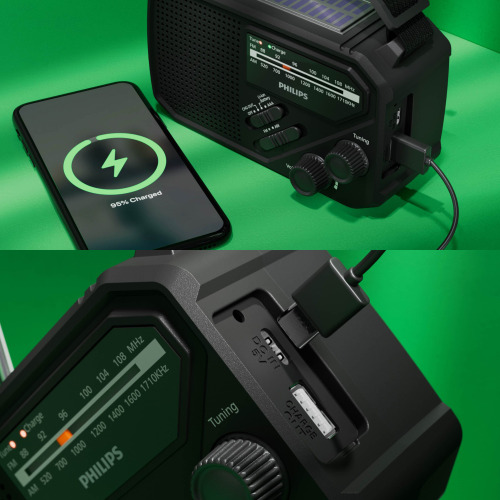 Radio awaryjne Philips TAR1609 z analogowym tunerem FM/AM i latarką Czarny LT42262-N0002 (7)