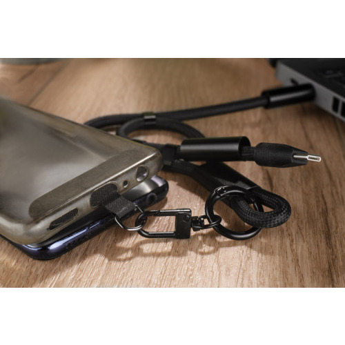 Smycz do telefonu z funkcją ładowania CHARD MINI 60W Czarny 09188-02 (6)