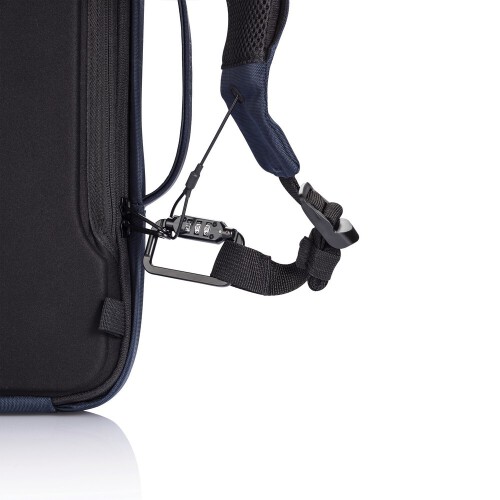 Bobby Bizz, plecak na laptopa 15,6" i tablet 10", torba chroniąca przed kieszonkowcami niebieski V0995-11 (9)